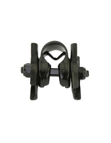 Saddle Clamp Double Rail Black.